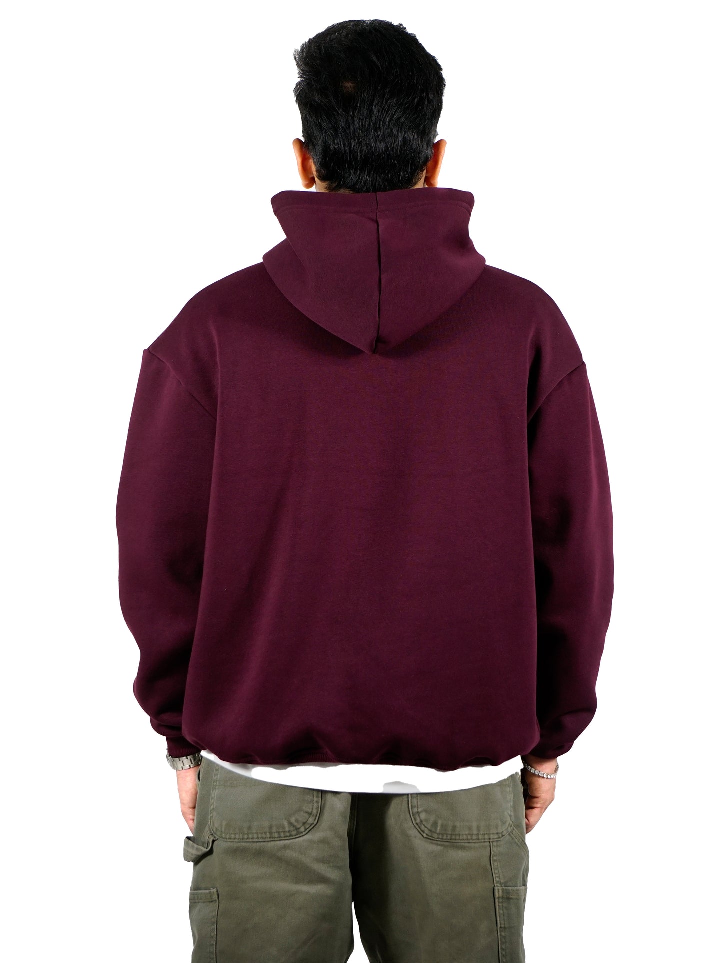 TRAPPED HOODIE IN WINE