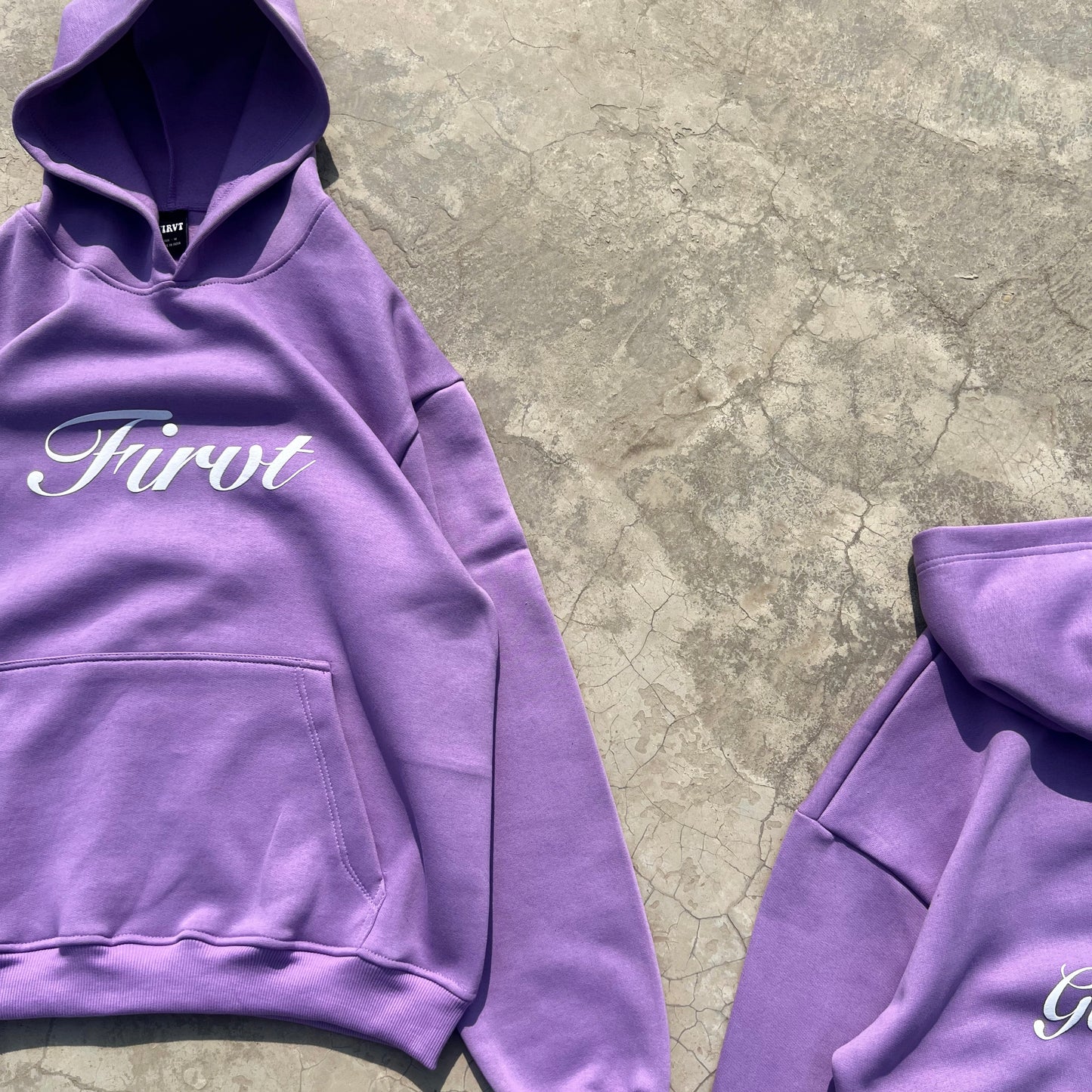 WORDS PURPLE HOODIE