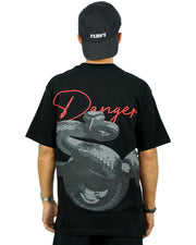 DANGEROUS SNAKE BLACK T-SHIRT