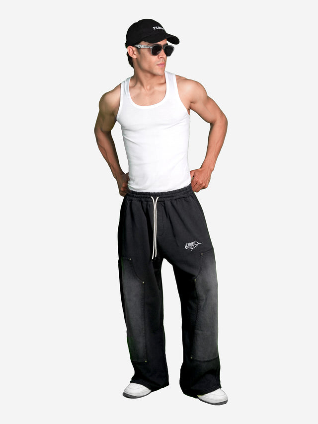 BLACK WASHED CARPENTER SWEATPANTS
