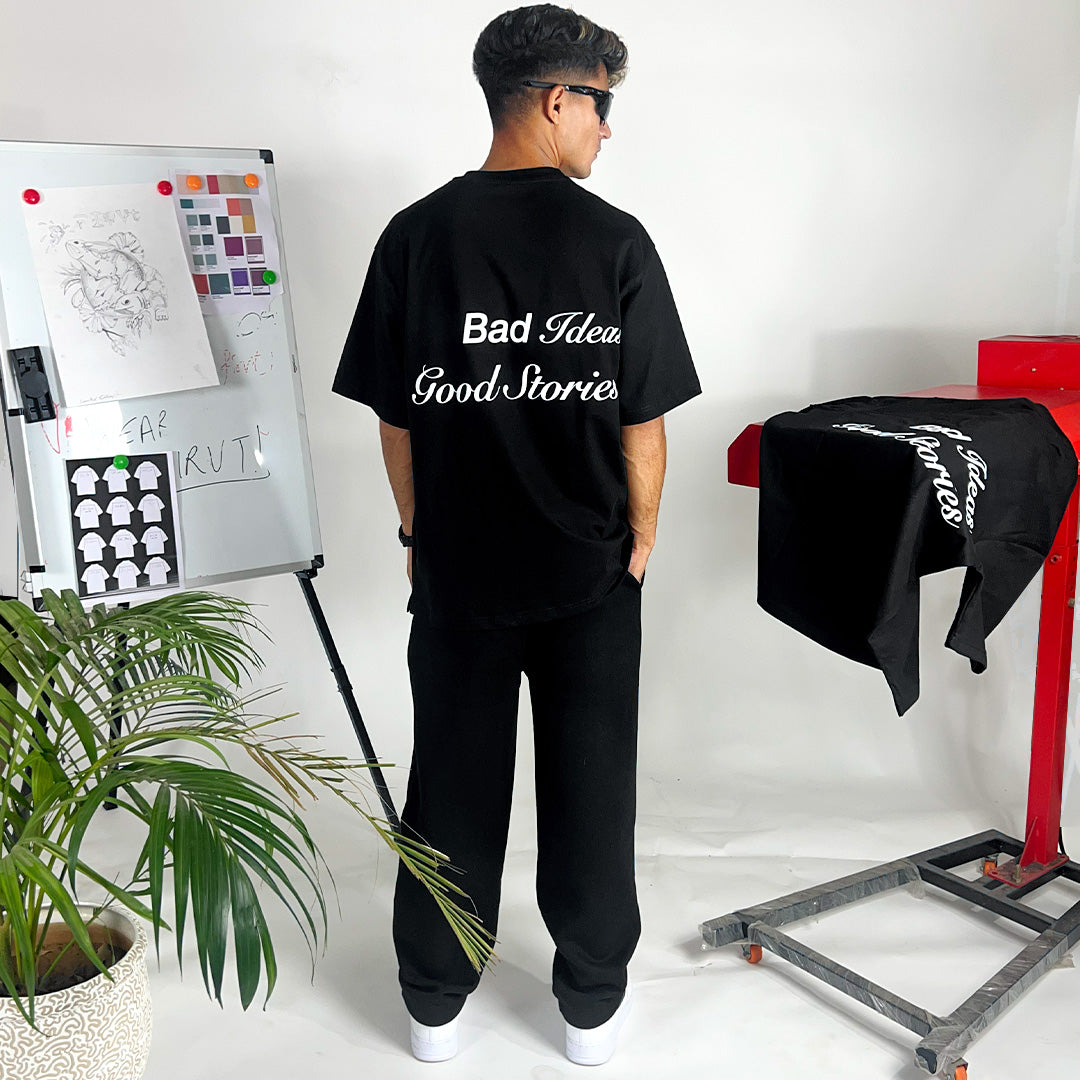 WORDS BLACK TSHIRT