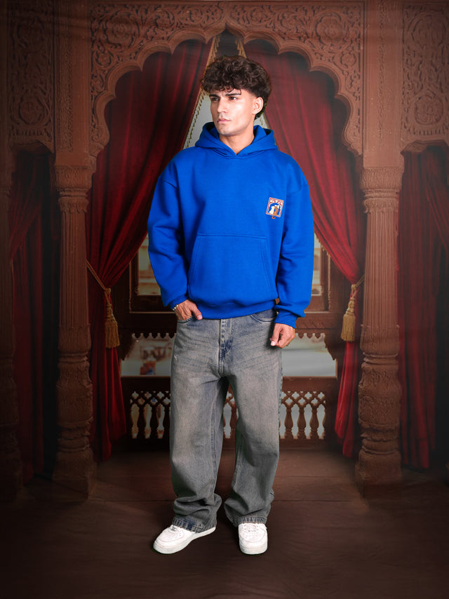 ROYAL LEOPARD BLUE HOODIE