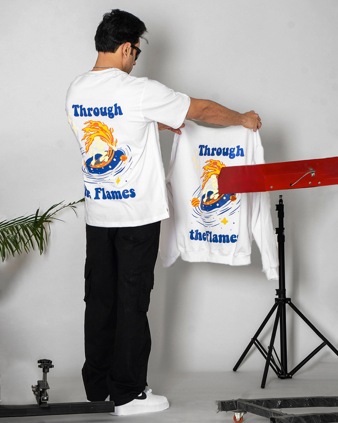 THROUGH THE FLAMES WHITE TSHIRT