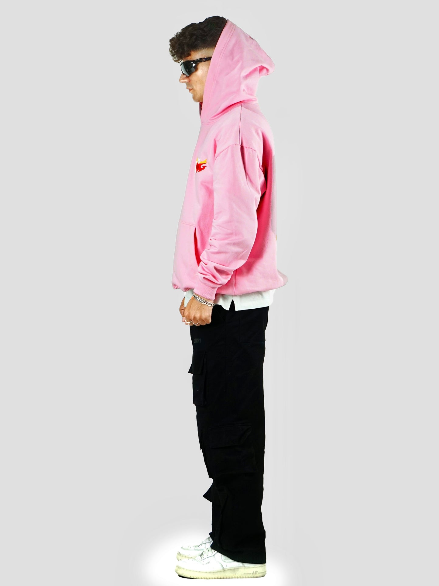 HEART RUINS PINK HOODIE