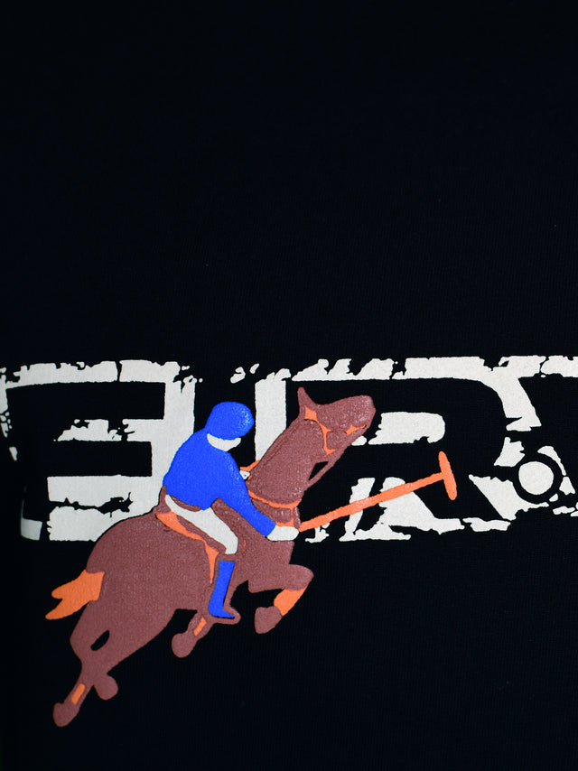 ROYAL RIDE BLACK T-SHIRT