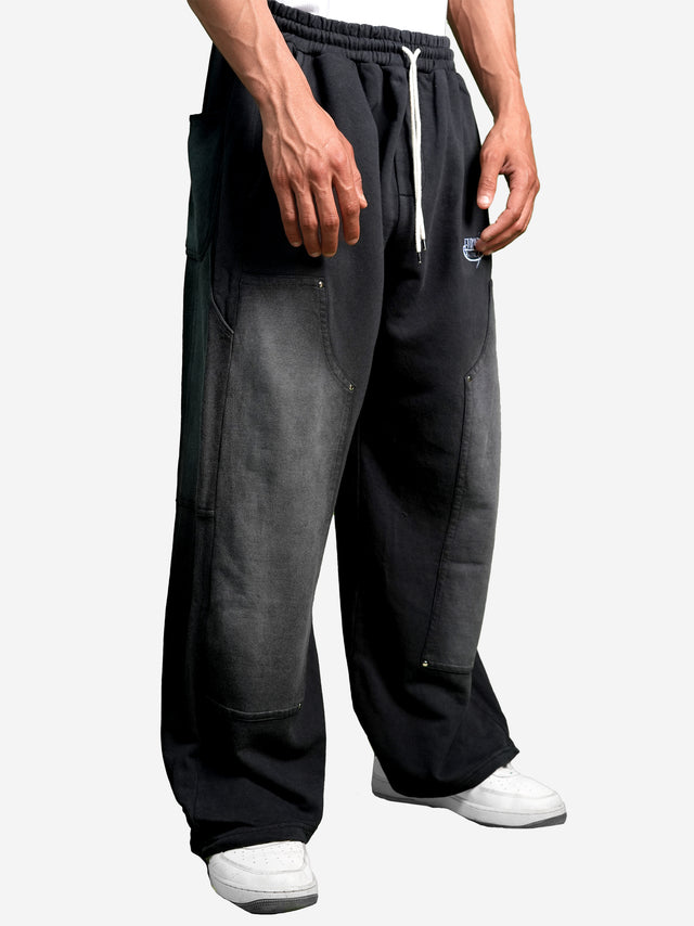 BLACK WASHED CARPENTER SWEATPANTS