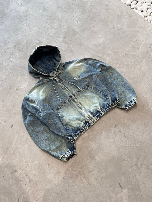 BLUE WASHED DENIM JACKET