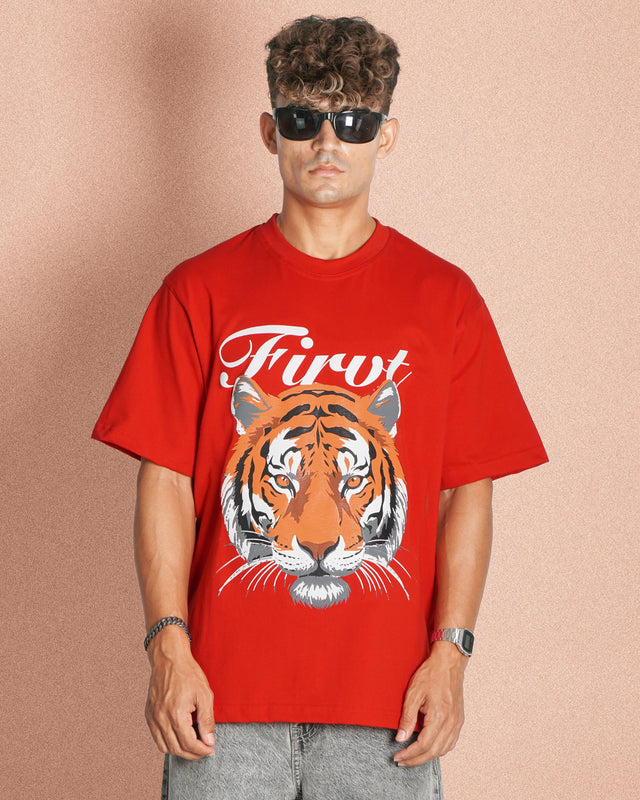ALMIGHTY TIGER RED T-SHIRT