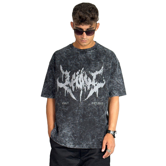 FIRVT STAMP ACID WASH TSHIRT