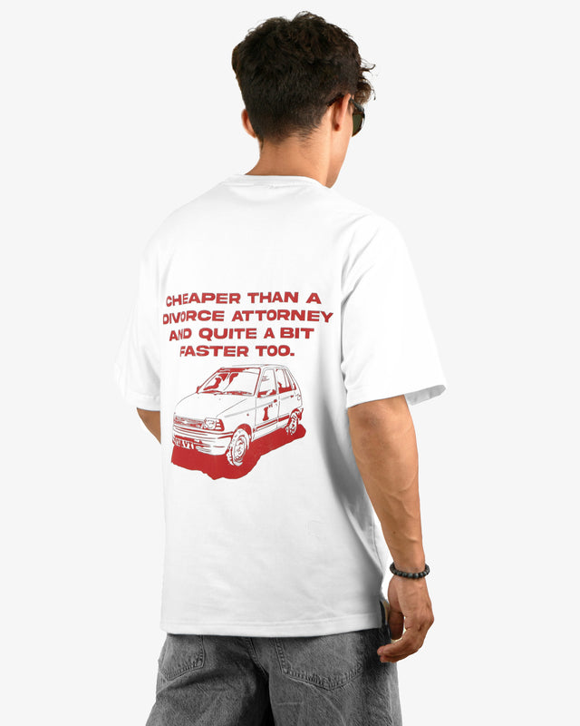ALIMONY EVADER 800 WHITE TSHIRT