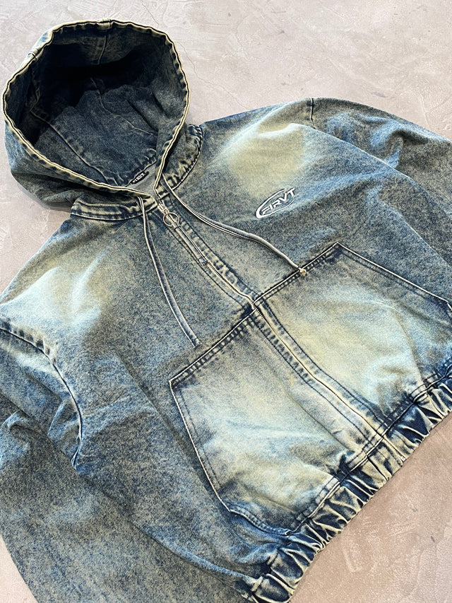 BLUE WASHED DENIM JACKET