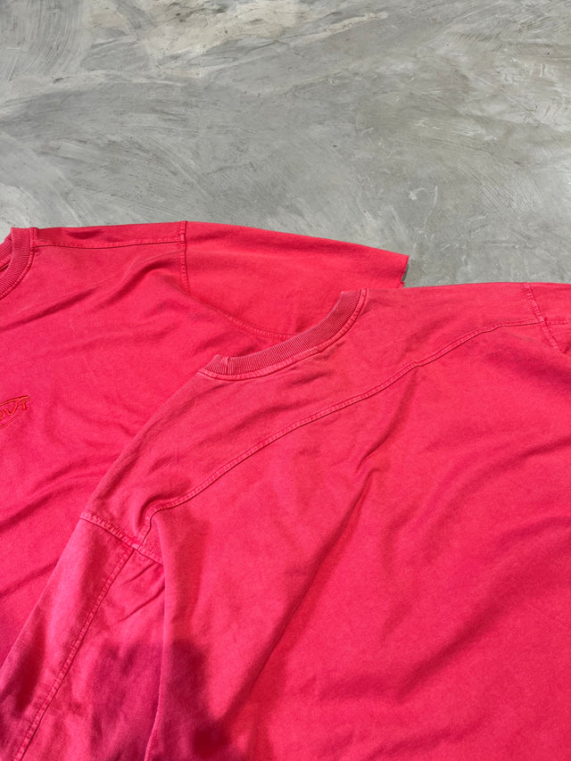 RED WASHED BOXY T-SHIRT