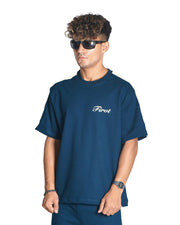 OCEAN NAVY SIDE STRIPE T-SHIRT