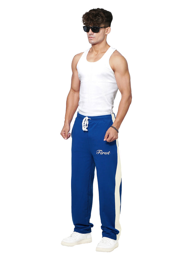 ROYAL BLUE SIDE STRIPE SWEATPANTS