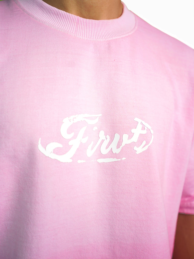 09 PINK OMBRE WASHED T-SHIRT