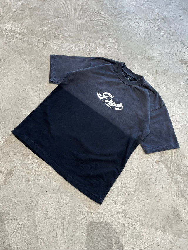 09 BLACK OMBRE WASHED T-SHIRT