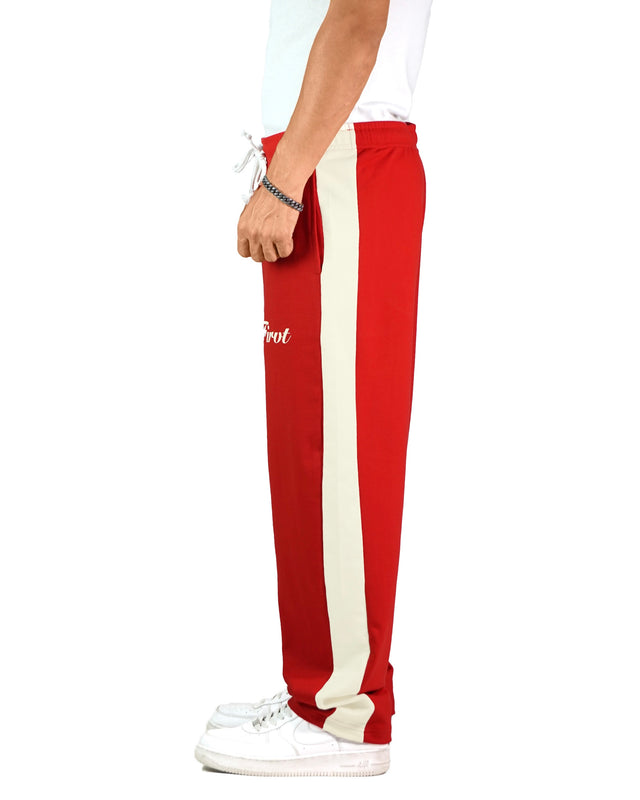 RED SIDE STRIPE SWEATPANTS