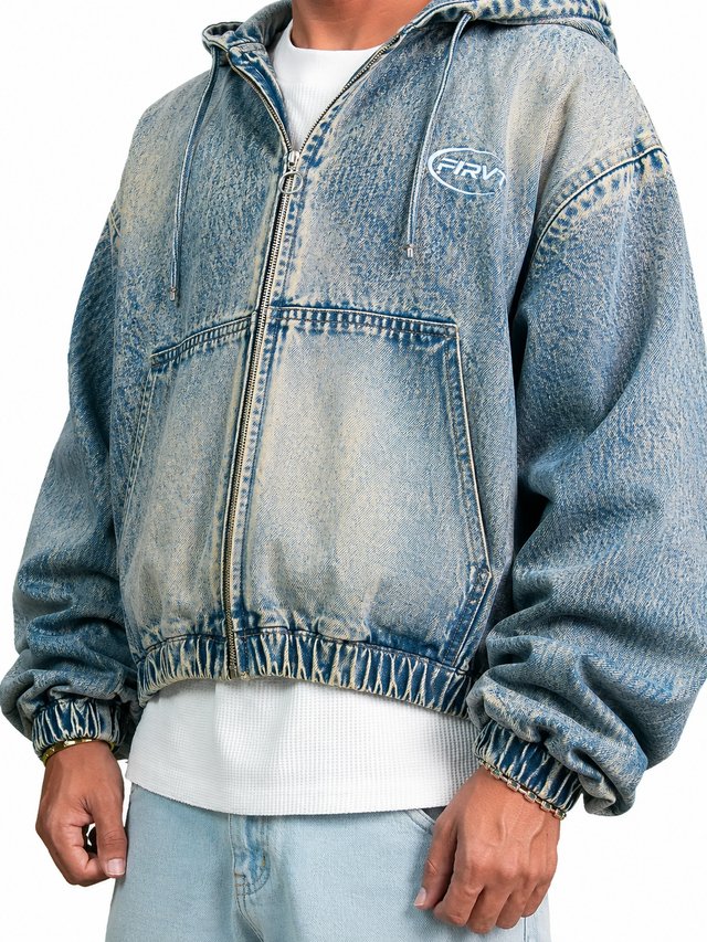 BLUE WASHED DENIM JACKET