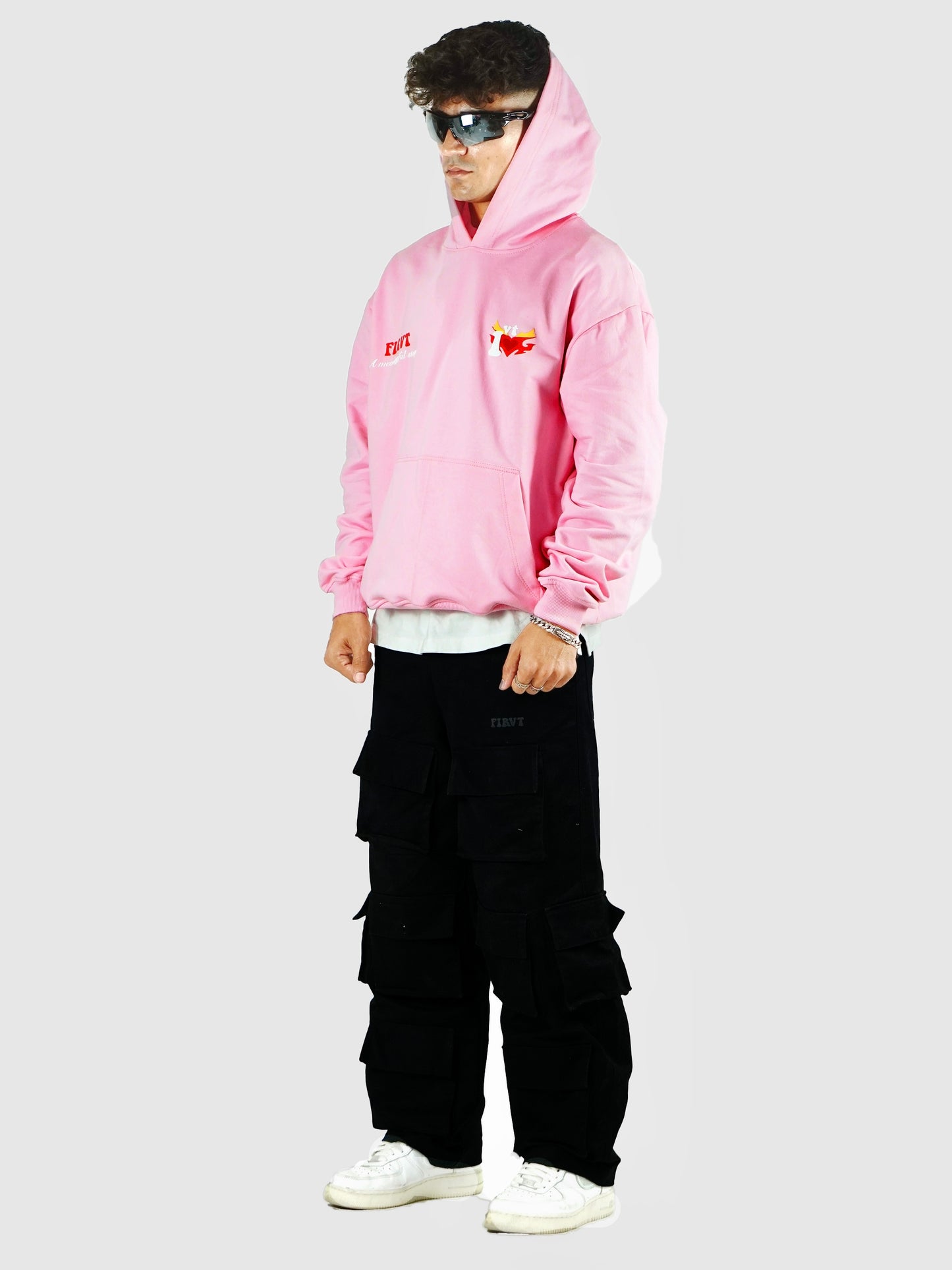 HEART RUINS PINK HOODIE