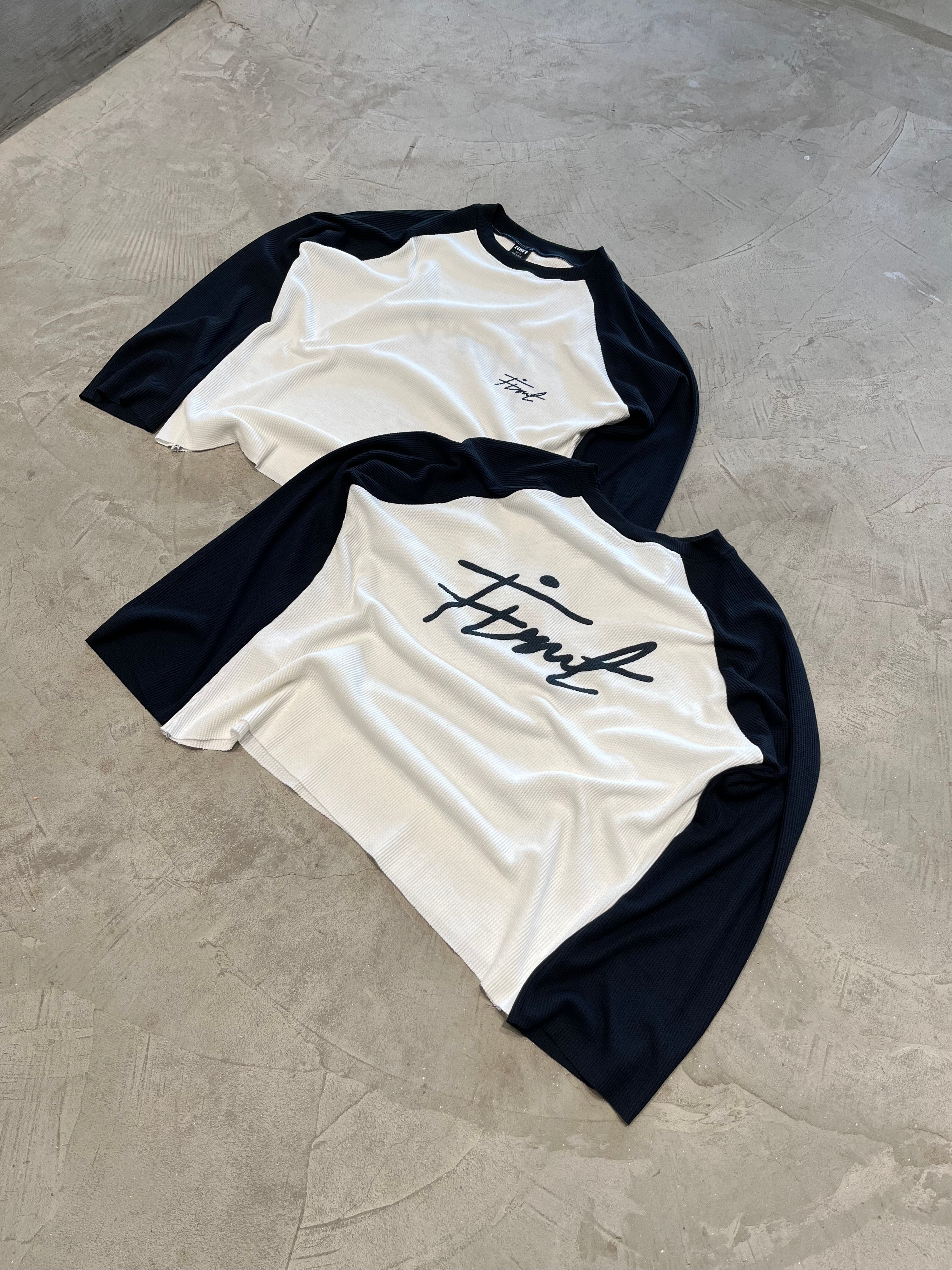 RAGLAN WAFFLE NAVY T-SHIRT – FIRVT