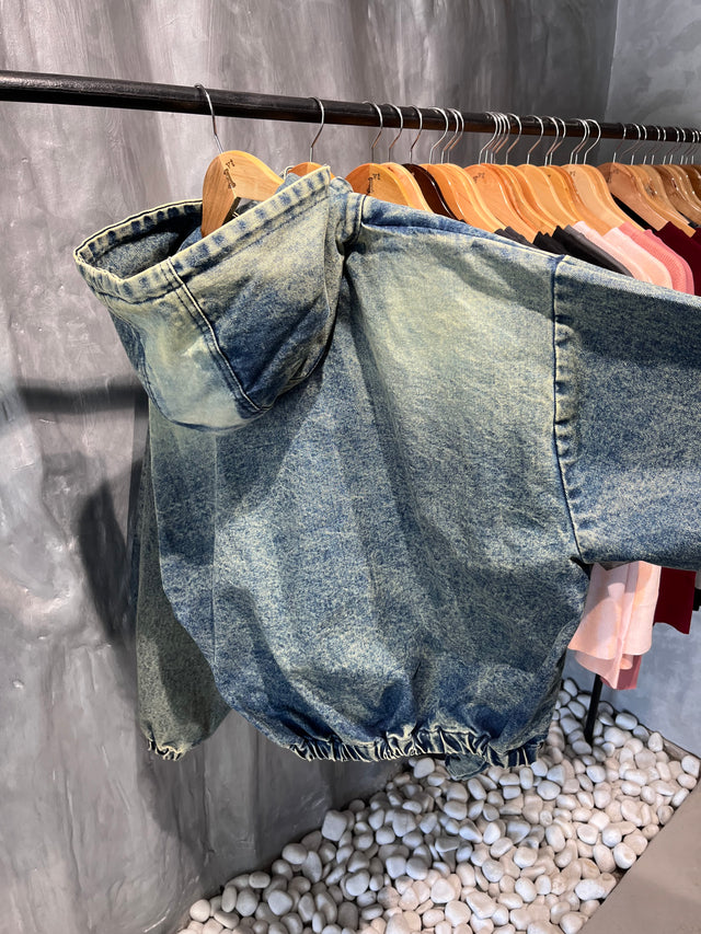 BLUE WASHED DENIM JACKET