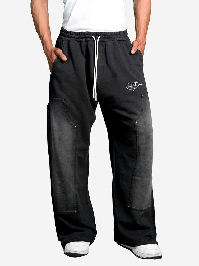 BLACK WASHED CARPENTER SWEATPANTS