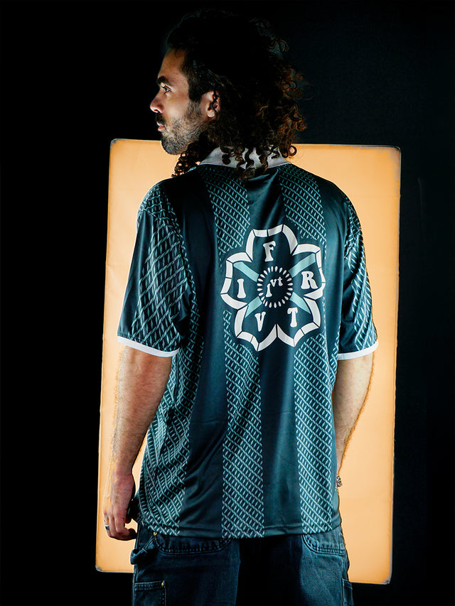 FIRVT CONTRAST FOOTBALL TOP - GREEN