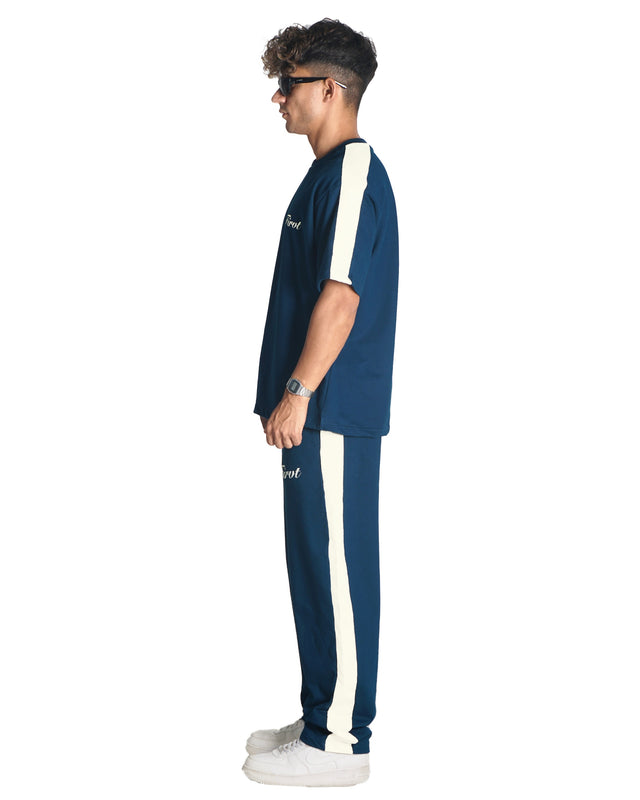 OCEAN NAVY SIDE STRIPE CO-ORD SET