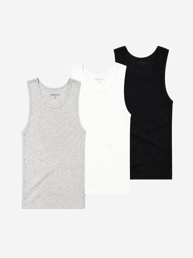FIRVT RIBBED VEST 3 PACK