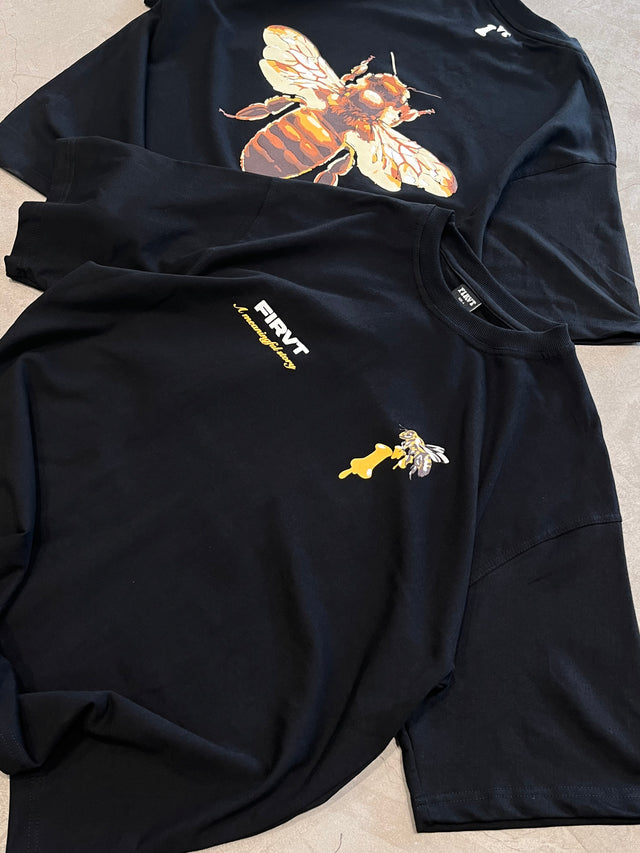 HONEY BEE BLACK T-SHIRT