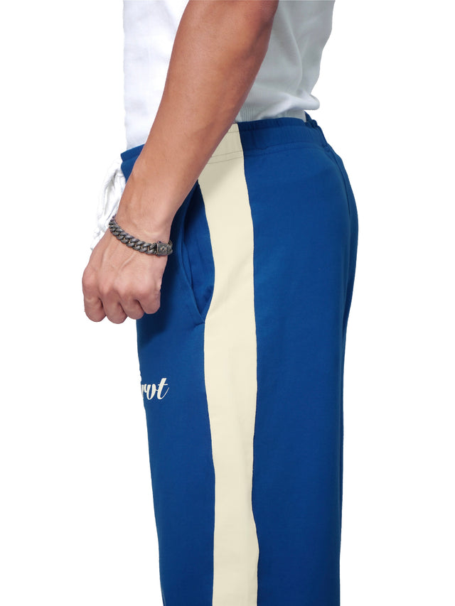 ROYAL BLUE SIDE STRIPE SWEATPANTS