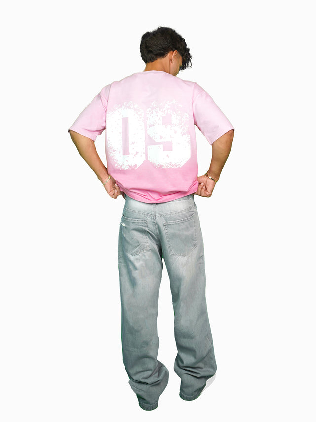 09 PINK OMBRE WASHED T-SHIRT