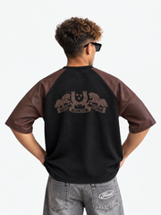 OUTLAW LEATHER WAFFLE T-SHIRT