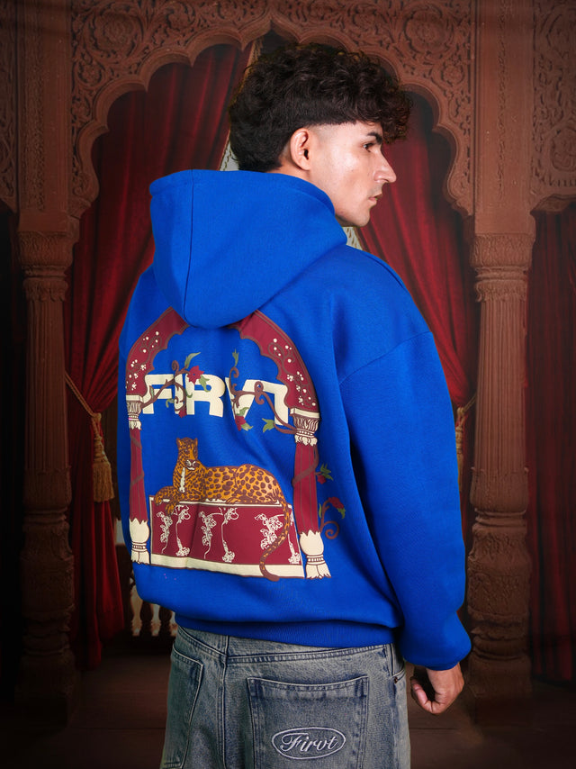 ROYAL LEOPARD BLUE HOODIE