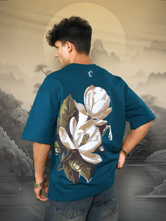 MAGNOLIA FLOWER GREEN T-SHIRT