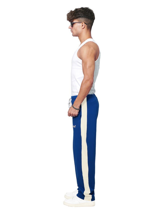 ROYAL BLUE SIDE STRIPE SWEATPANTS