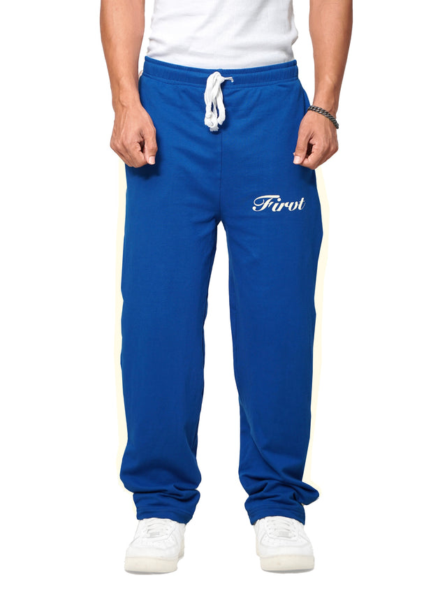 ROYAL BLUE SIDE STRIPE SWEATPANTS