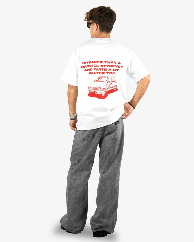 ALIMONY EVADER 800 WHITE TSHIRT