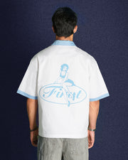 MISSCHIEF WHITE BOWLING SHIRT