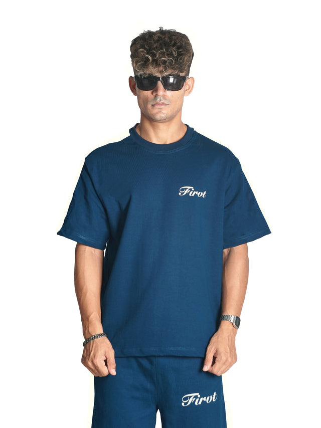OCEAN NAVY SIDE STRIPE T-SHIRT
