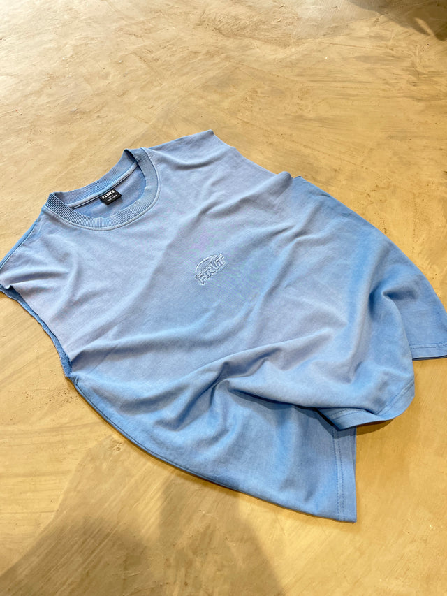 SILENT SKY BLUE WASHED TANK