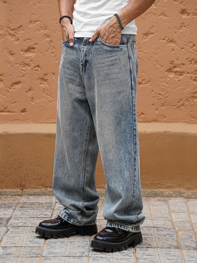 BLUE WASHED DENIM