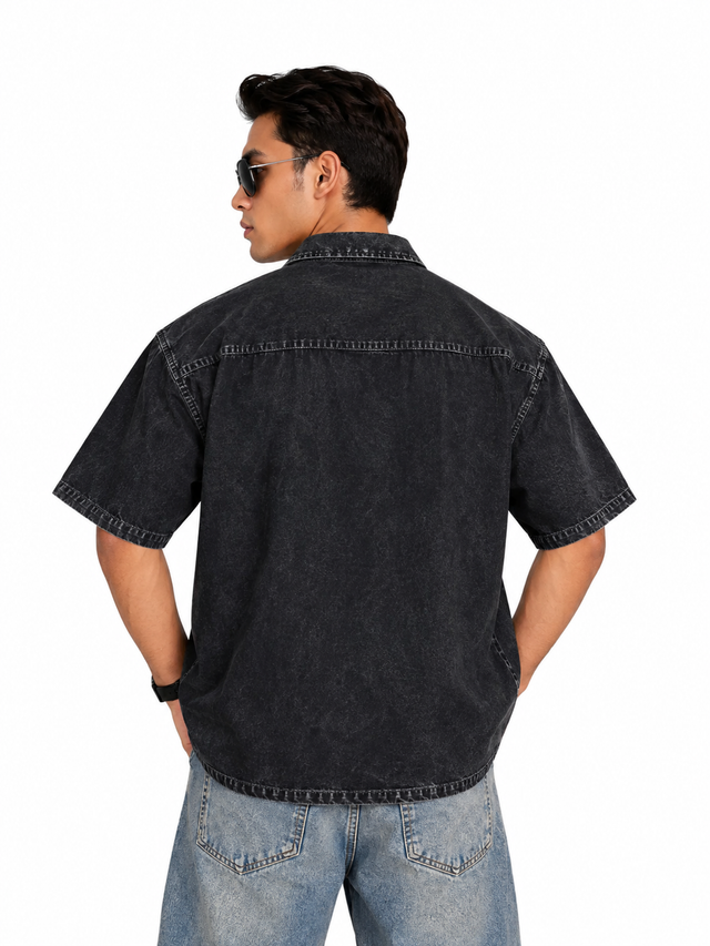 FIRVT VINTAGE BLACK WASHED SHIRT
