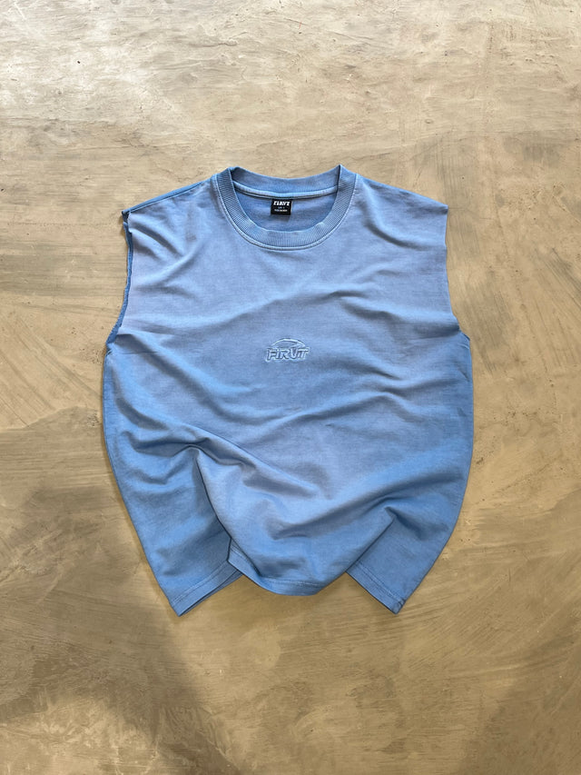 SILENT SKY BLUE WASHED TANK