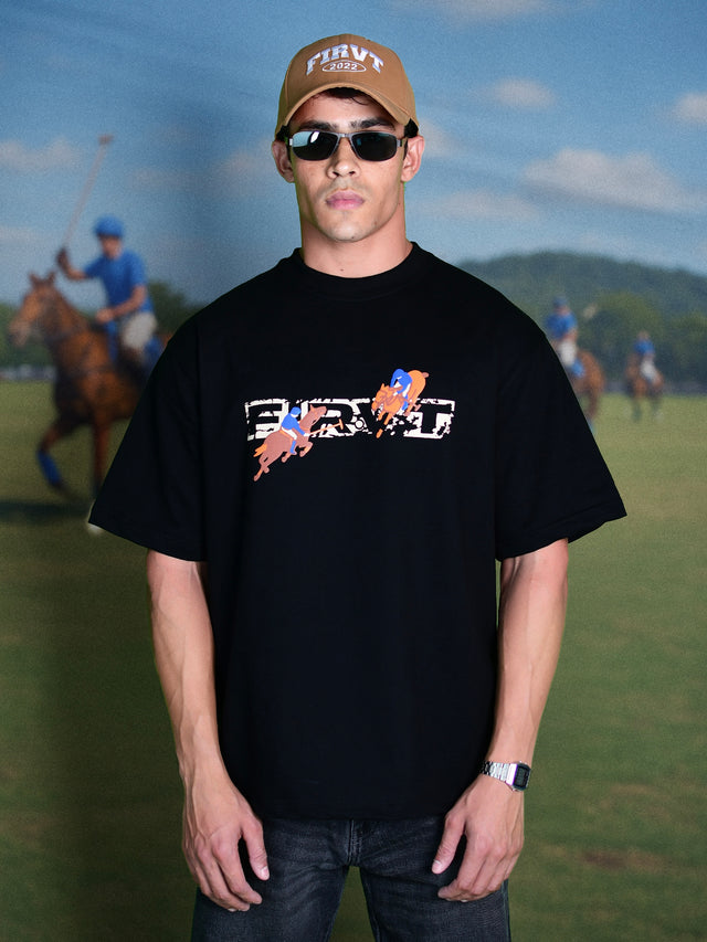 ROYAL RIDE BLACK T-SHIRT