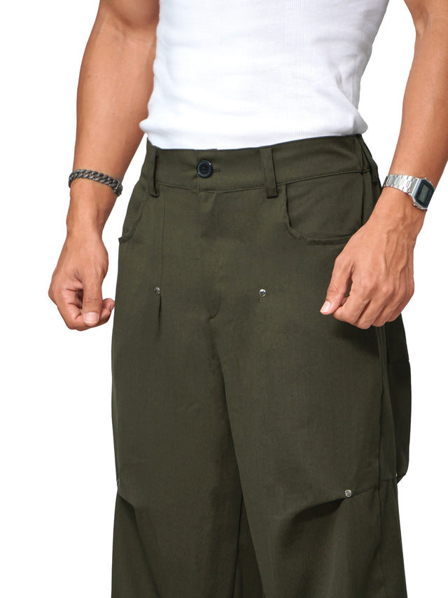 PARACHUTE PANT MILITARY GREEN