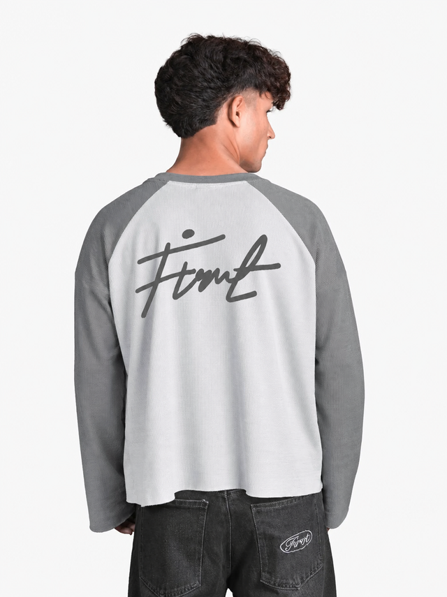 RAGLAN WAFFLE GRAY T-SHIRT