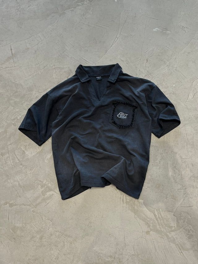 FIRVT CHARCOAL WASHED POLO