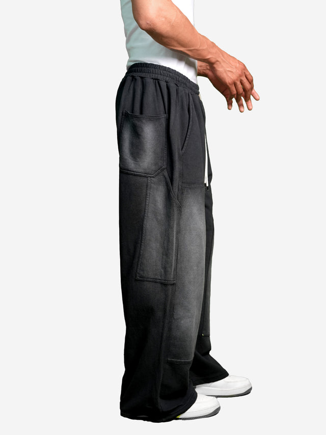 BLACK WASHED CARPENTER SWEATPANTS