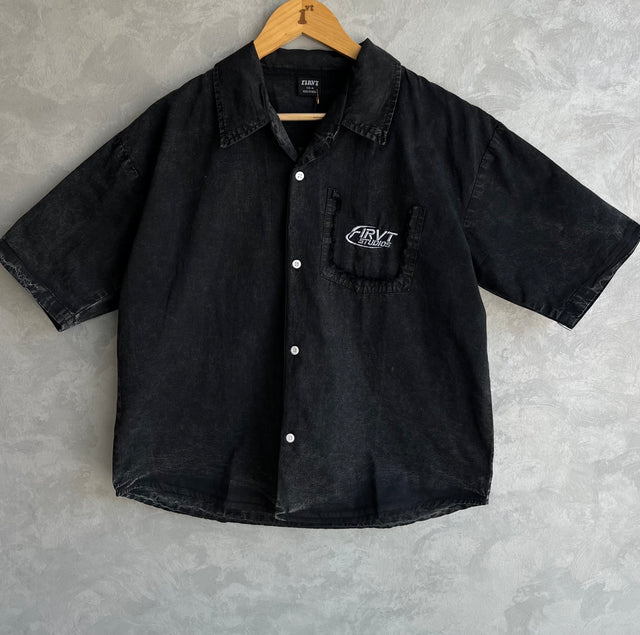 FIRVT VINTAGE BLACK WASHED SHIRT
